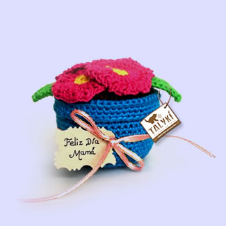 Matera tejida en crochet. Tejidos decorativos en crochet. Talykí Taller de Tejidos y diseño textil