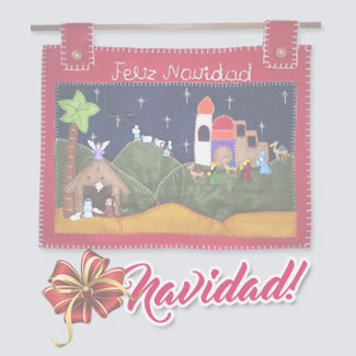 Adornos tejidos para Navidad, decoración navideña, arte country, patchwork. Talykí Taller de Tejidos y diseño textil